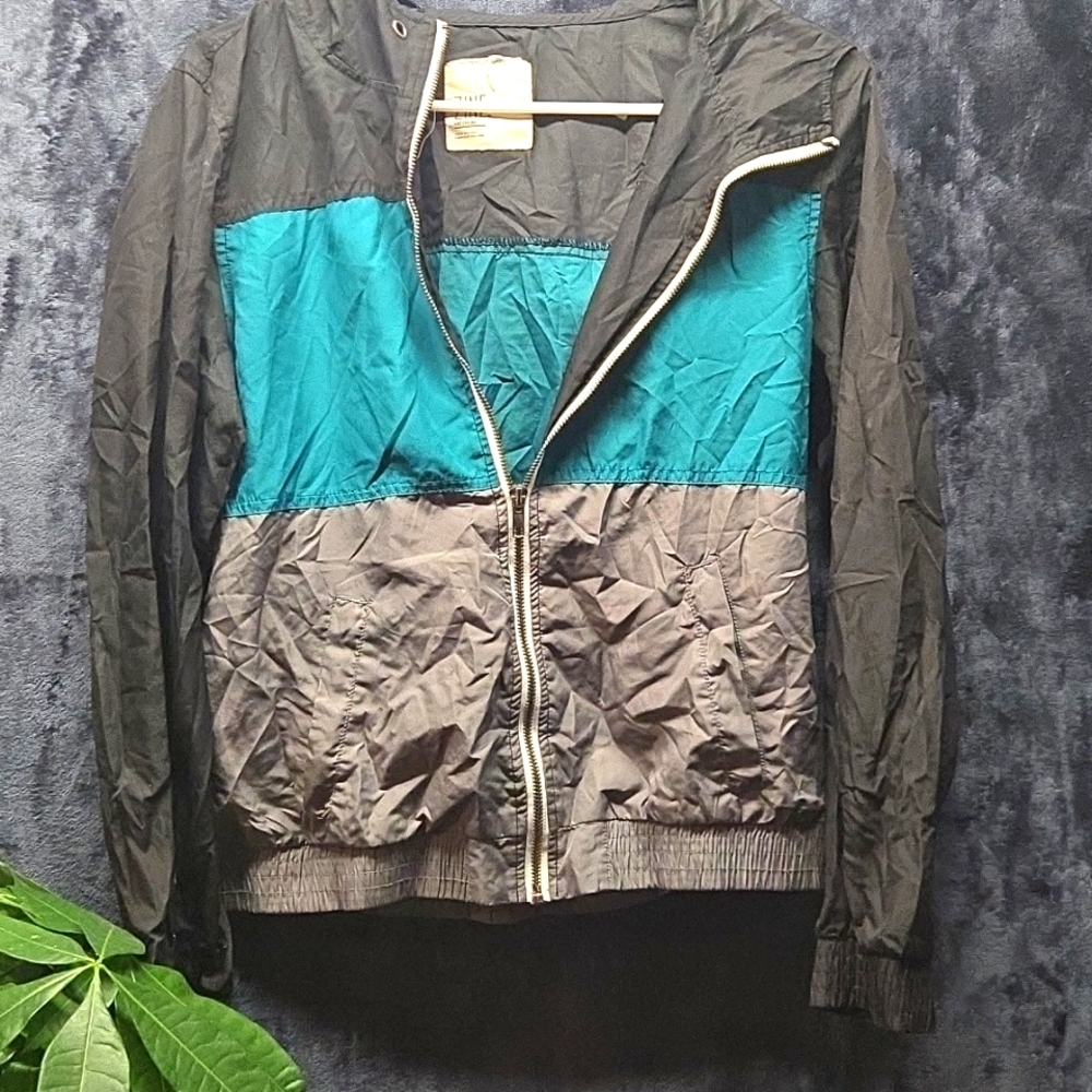ZINE ZUMIEZ Colorblock Windbreaker Jacket Sz M